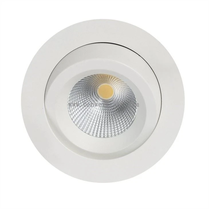 white fire rated downlights -
