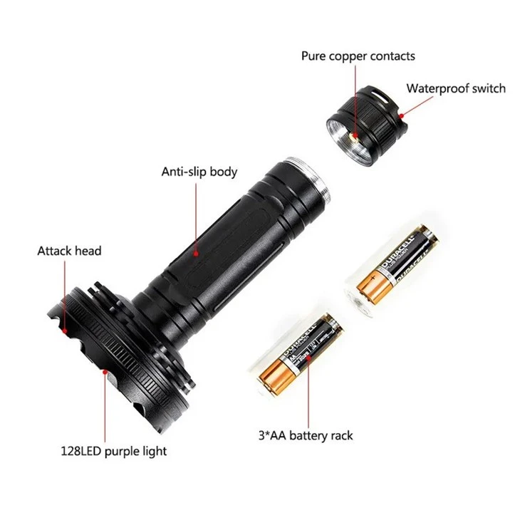 LED UV flashlight 4