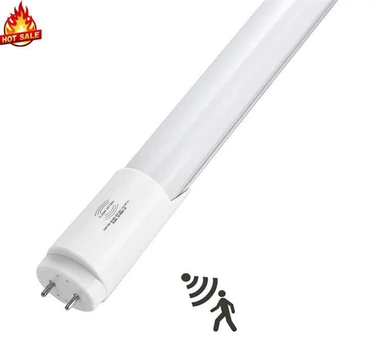 Lampu Tiub LED Penderia Gelombang Mikro 9W Terbina Dalam Untuk Tempat Letak Kereta