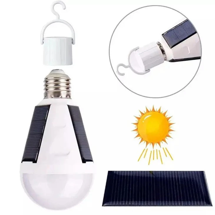 Mentol lampu solar yang dicas semula solar LED
