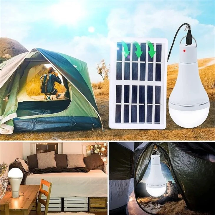 solar rechargeable bulb application