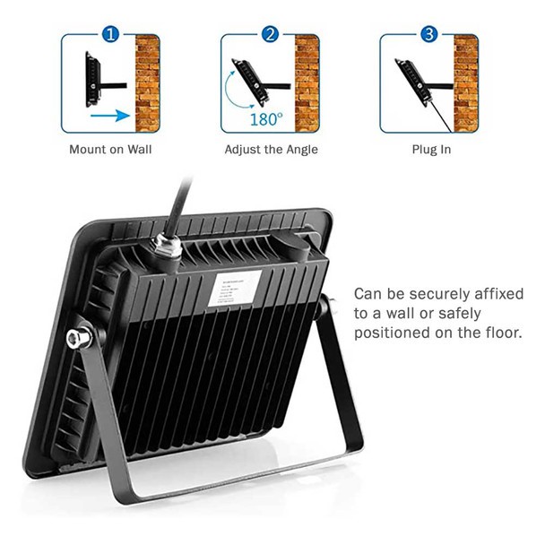 100W LED Black Light, Powerful UV Spotlight, IP66, 395nm UV Lamp For Christmas high quality