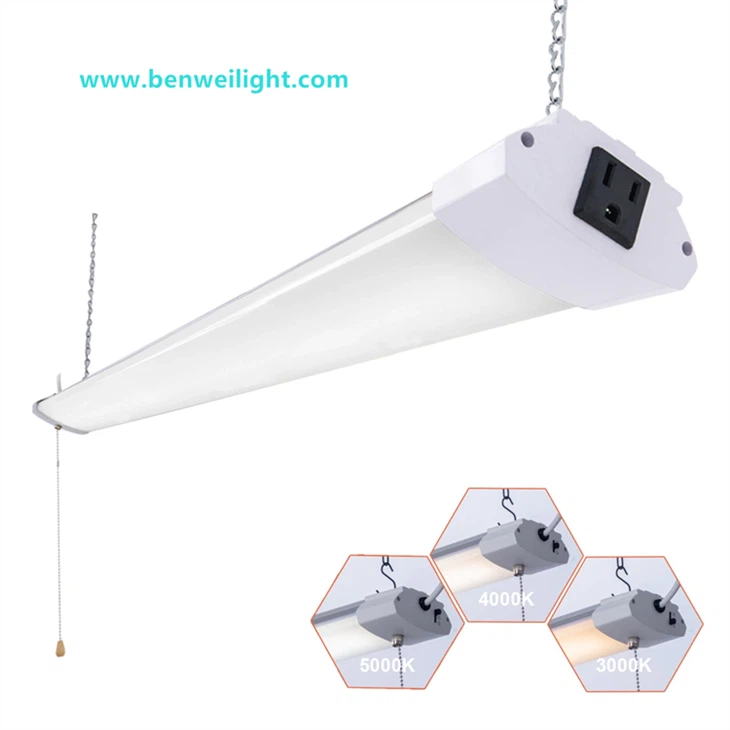 Lampu Kedai LED 48W 4FT, Rantai Tarik Tiga CCT