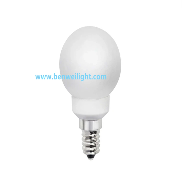 Mentol LED E14, Lampu Glob G45 3W, Boleh Dimalapkan, Setara 40W, Panas/Putih