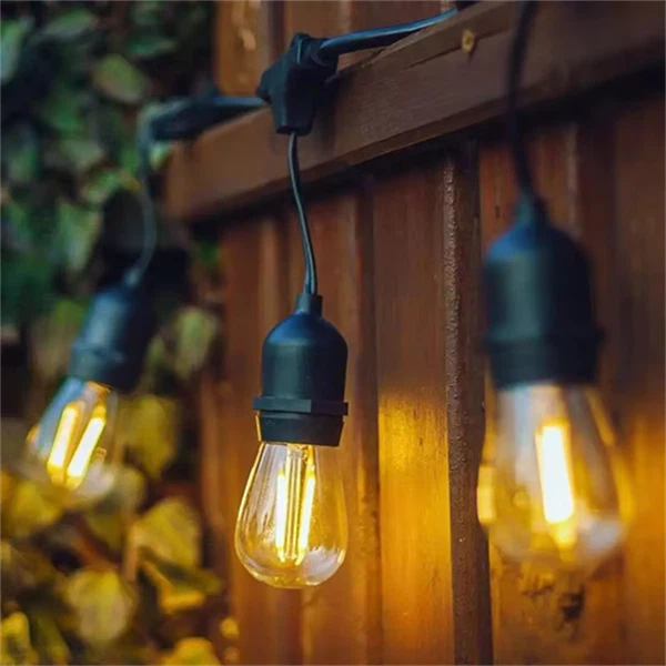 Lampu Rentetan Teras LED IP65 – Kalis Pecah & Boleh Dimalapkan Untuk Kegunaan Luaran