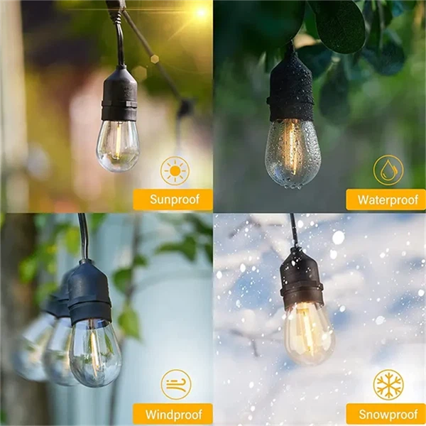 IP65 LED Patio String Lights – Shatterproof & Dimmable For Outdoor Use