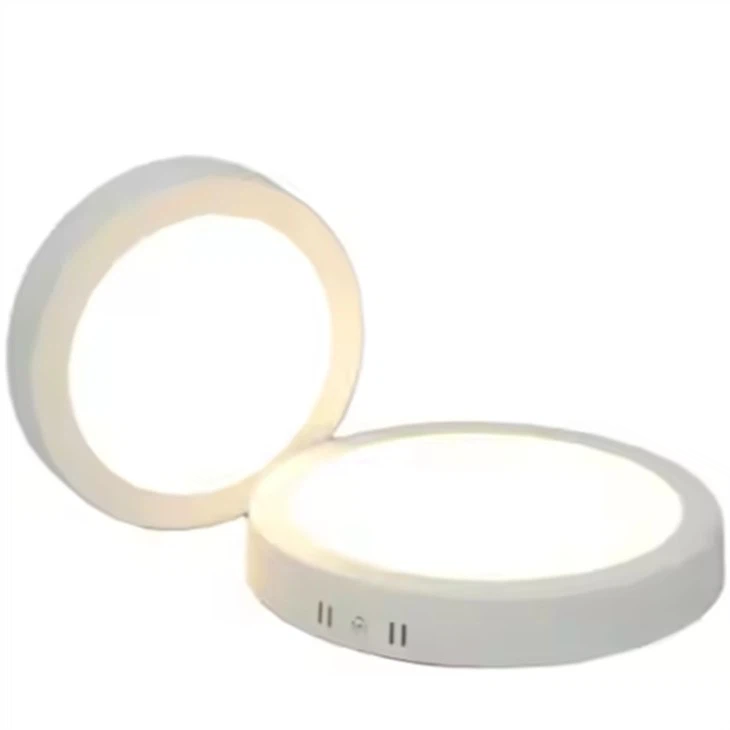 Lampu Siling Panel Dipasang Permukaan Bulat yang diketuai