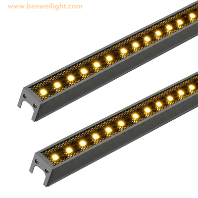 Jalur lampu pencuci dinding LED 36W, lampu pencuci dinding luar 2FT 2700K putih hangat, IP67 kalis air 120V