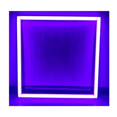 Lampu panel rata RGBW boleh malap LED moden 120-277V, sesuai untuk penyelesaian ruang kecil di rumah dan pejabat.