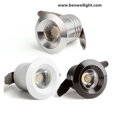 Lampu sorot mini kabinet ceruk LED 1W 3W Lampu bawah industri aluminium DC12V