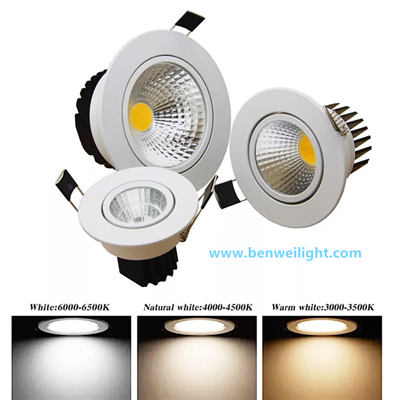 Lampu Turun LED COB Boleh Malap, Berbilang-Watt, 85V-240V