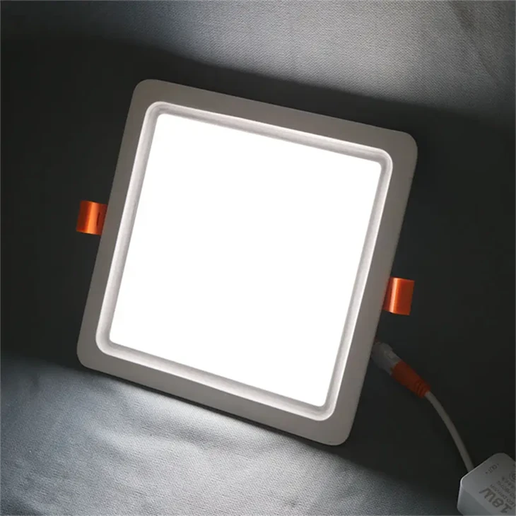 Lampu Bawah Ultra Slim 7w 12w 15w 20w 30w Persegi Lekapan Permukaan Tersembunyi Lampu Panel Led